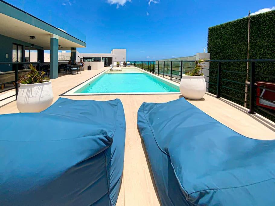 Apartamento Beautiful + Luxury + Ocean View + Pool Playa del Carmen Exterior foto