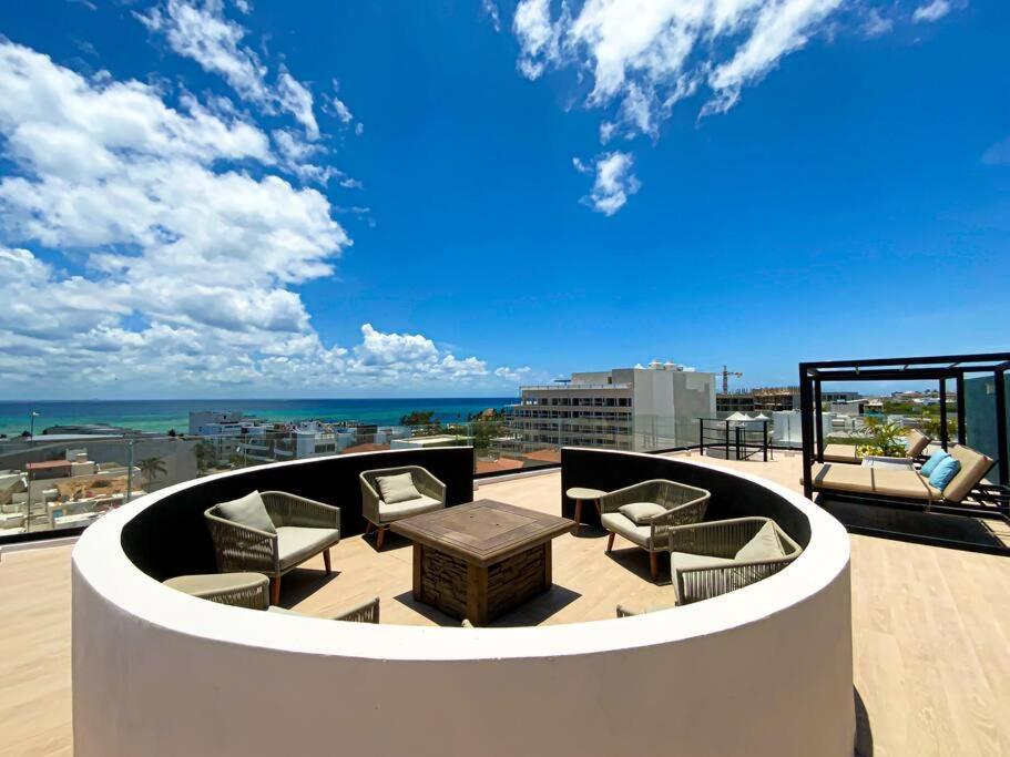 Apartamento Beautiful + Luxury + Ocean View + Pool Playa del Carmen Exterior foto
