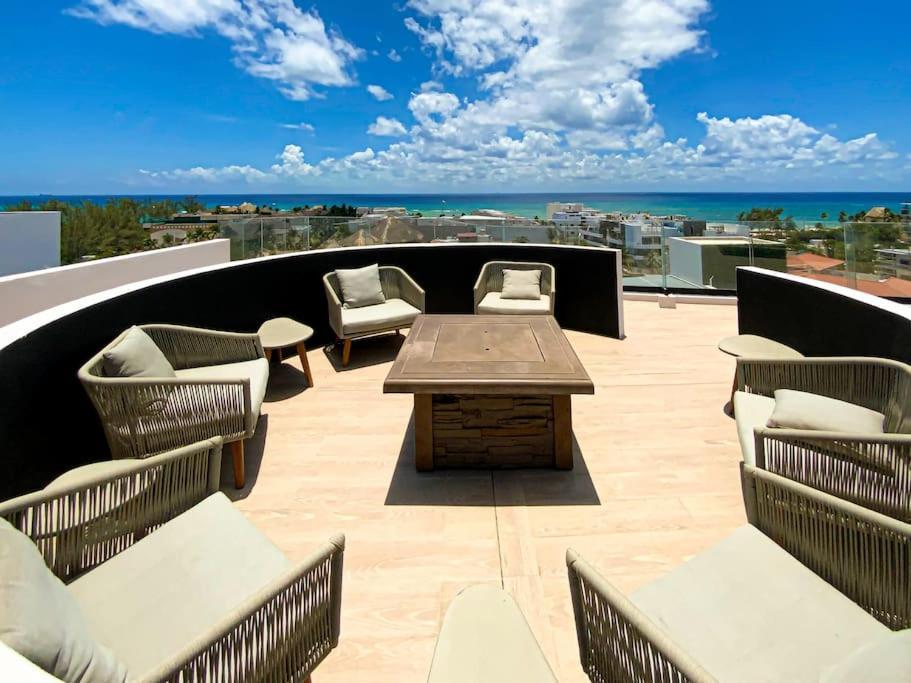 Apartamento Beautiful + Luxury + Ocean View + Pool Playa del Carmen Exterior foto
