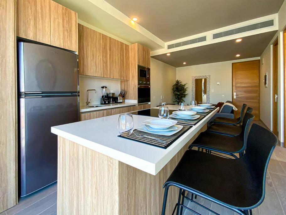 Apartamento Beautiful + Luxury + Ocean View + Pool Playa del Carmen Exterior foto