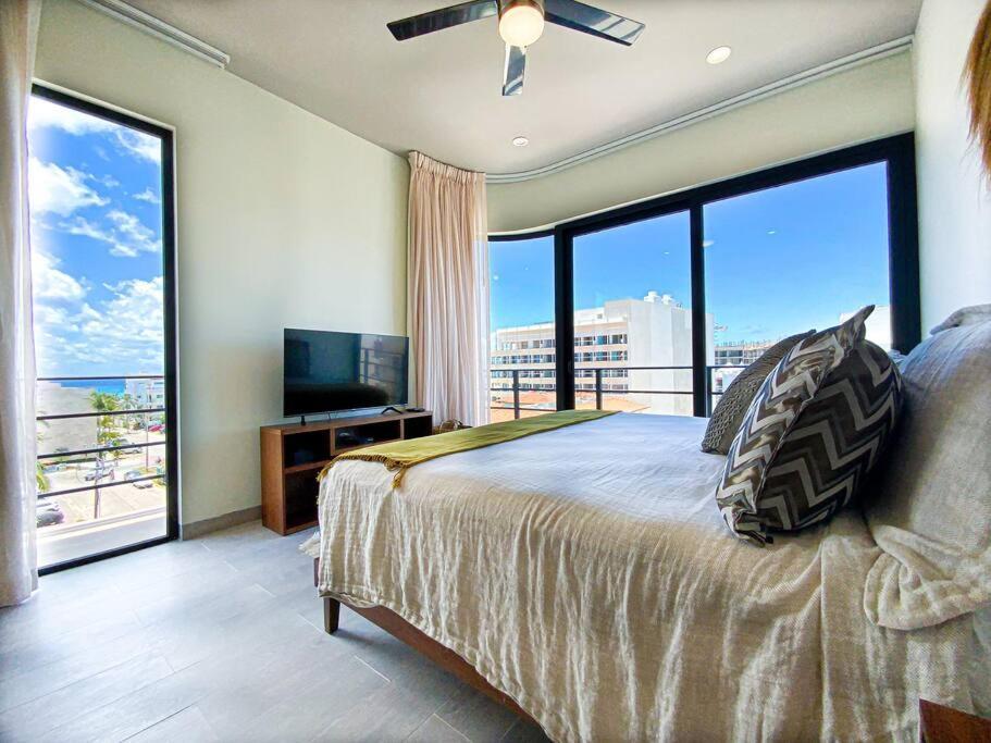 Apartamento Beautiful + Luxury + Ocean View + Pool Playa del Carmen Exterior foto